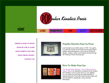 Tablet Screenshot of popularkinetics.com